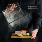 SIGVAL The Smoking Cube&trade; Cocktail Smoker and Magnetically Sealed Display