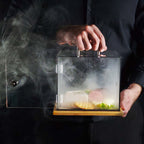 SIGVAL The Smoking Cube&trade; Cocktail Smoker and Magnetically Sealed Display