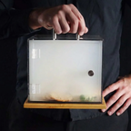 SIGVAL The Smoking Cube&trade; Cocktail Smoker and Magnetically Sealed Display