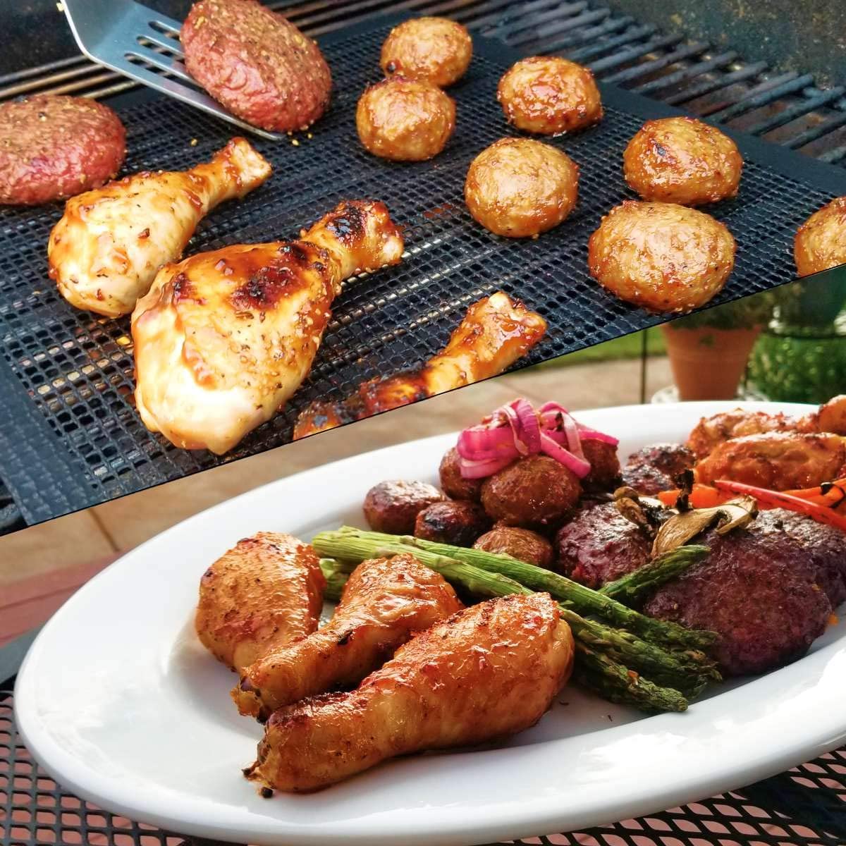 SIGVAL Mighty Mat - Non-Stick Grill Mesh Mats