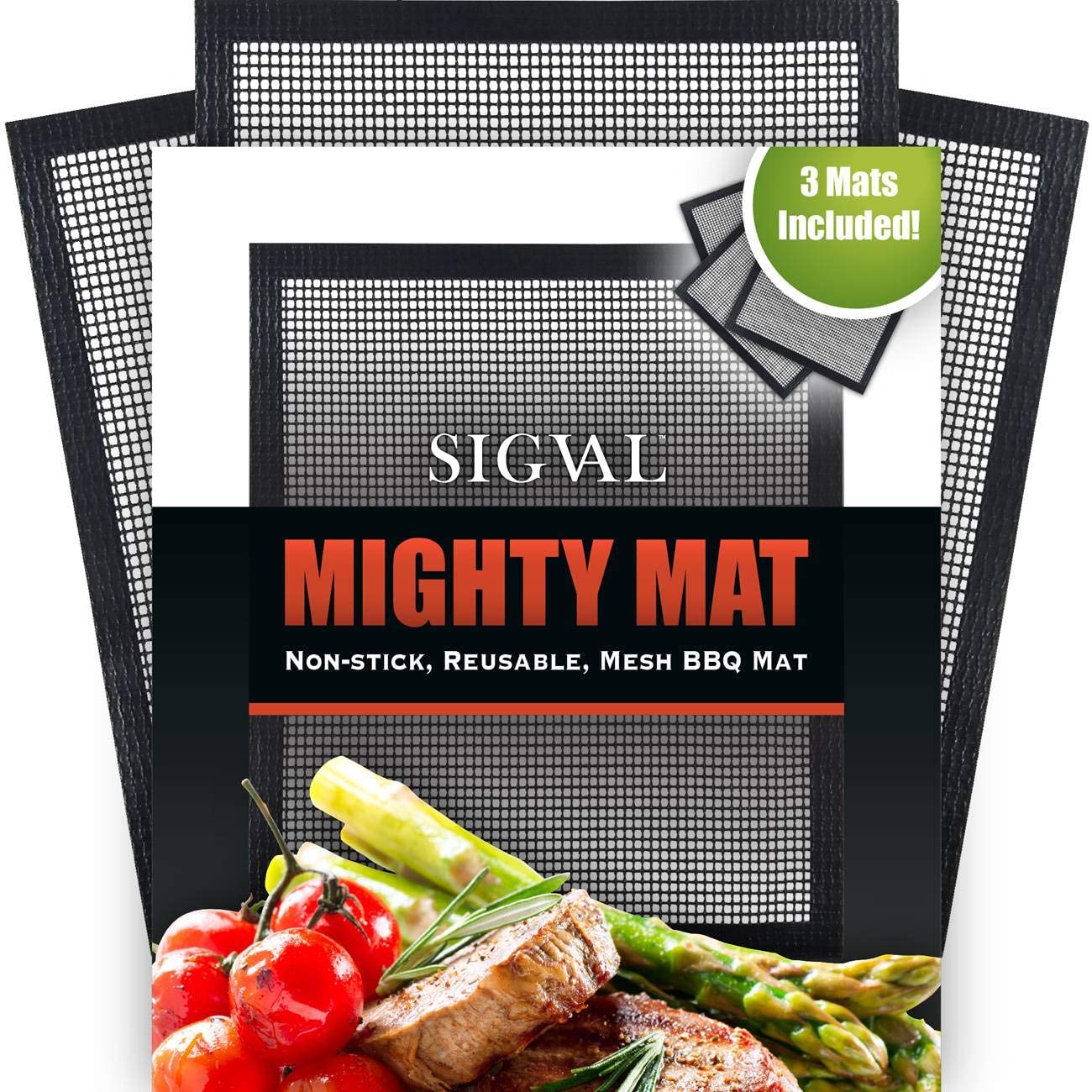 SIGVAL Mighty Mat - Non-Stick Grill Mesh Mats